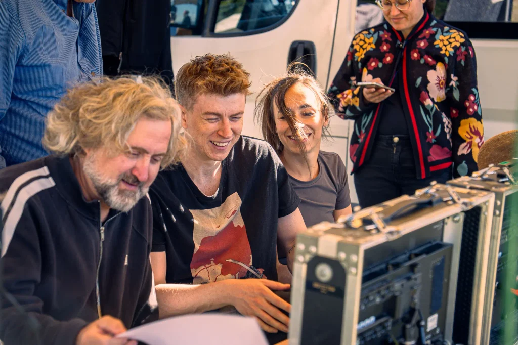 Adam Mišík v roli Petra ve filmu Narozeniny, natáčecí den na Pytlorce