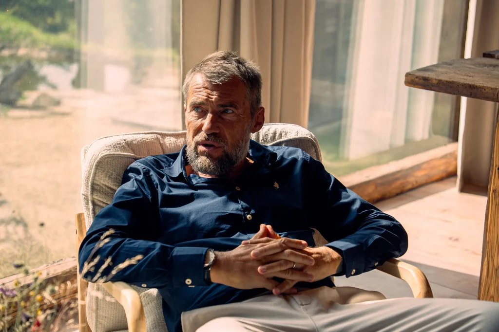 Bořek Slezáček ve filmu Narozeniny, natáčecí den na Pytlorce